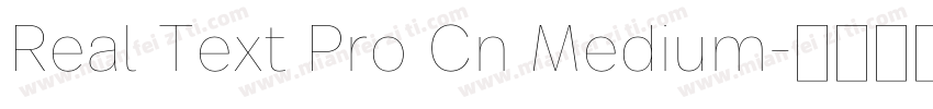 Real Text Pro Cn Medium字体转换